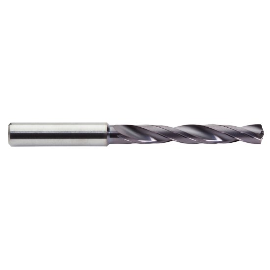 Picture of M.A. Ford CXDCR 1750AP Carbide Drill Coolant Thru Carbide 140° - 142° 0.689 Dia 0.708 Shank 5.629 OAL 2 Flute 3.661 Flute Length Carbide AlTiN